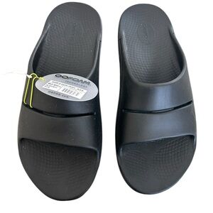 Oofos Black Slide Sandals size 13